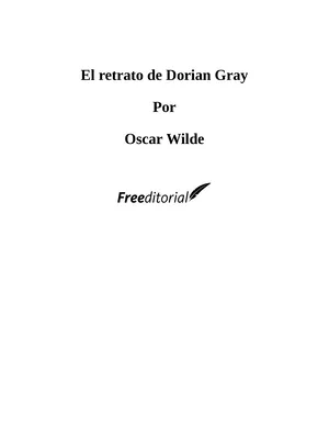 El Retrato De Dorian Grey English