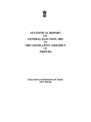 Voter List of Tripura 2003 English