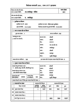 Jharkhand Voter List 2003 
