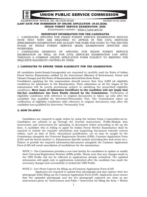 UPSC CSE Notification 2026 English