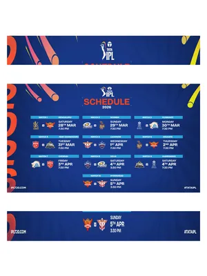 Tata IPL 2026 Match Schedule English