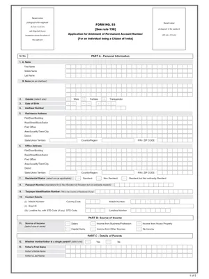 New Pan Card 93 Form 2026 