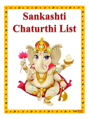Sankashti Chaturthi 2026 List 