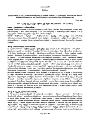 TNPSC Group 4 Syllabus 2026 