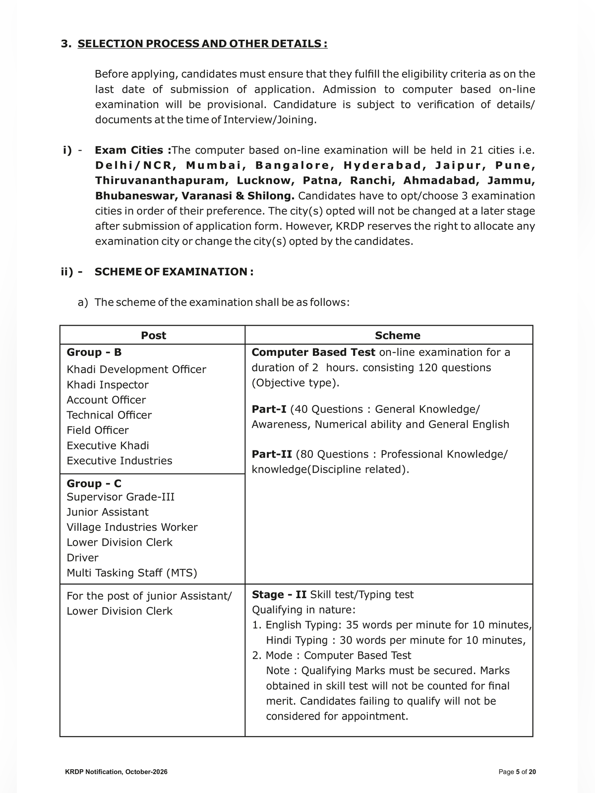 KRDP Recruitment 2026 page 5