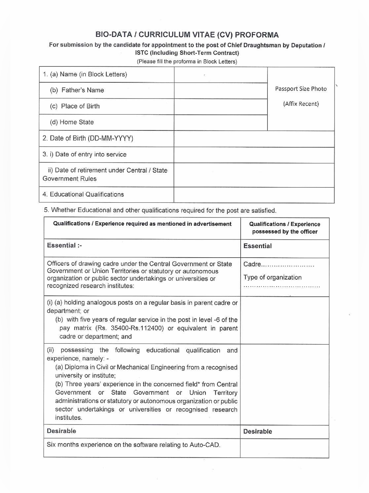 CWC Chief Draughtsman Recruitment 2026 Notification page 5