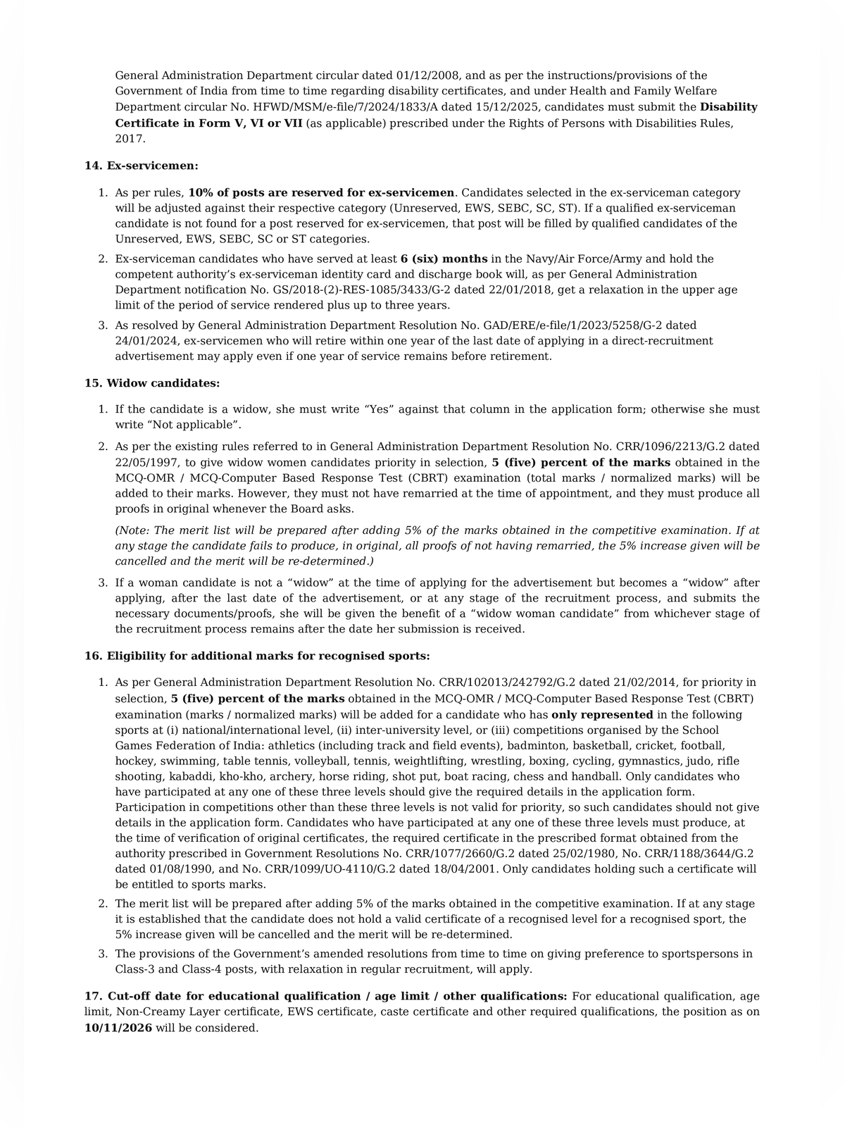 GSSSB Food Safety Officer Syllabus 2026 page 5