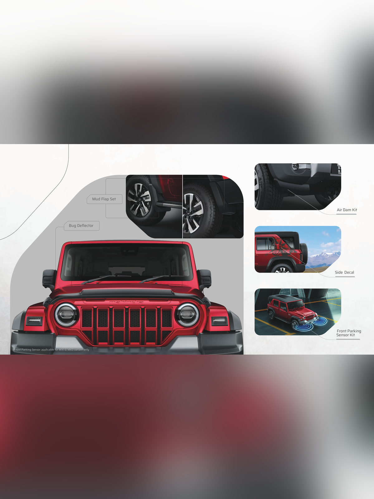 Mahindra Thar 2026 Accessories List Brochure page 5