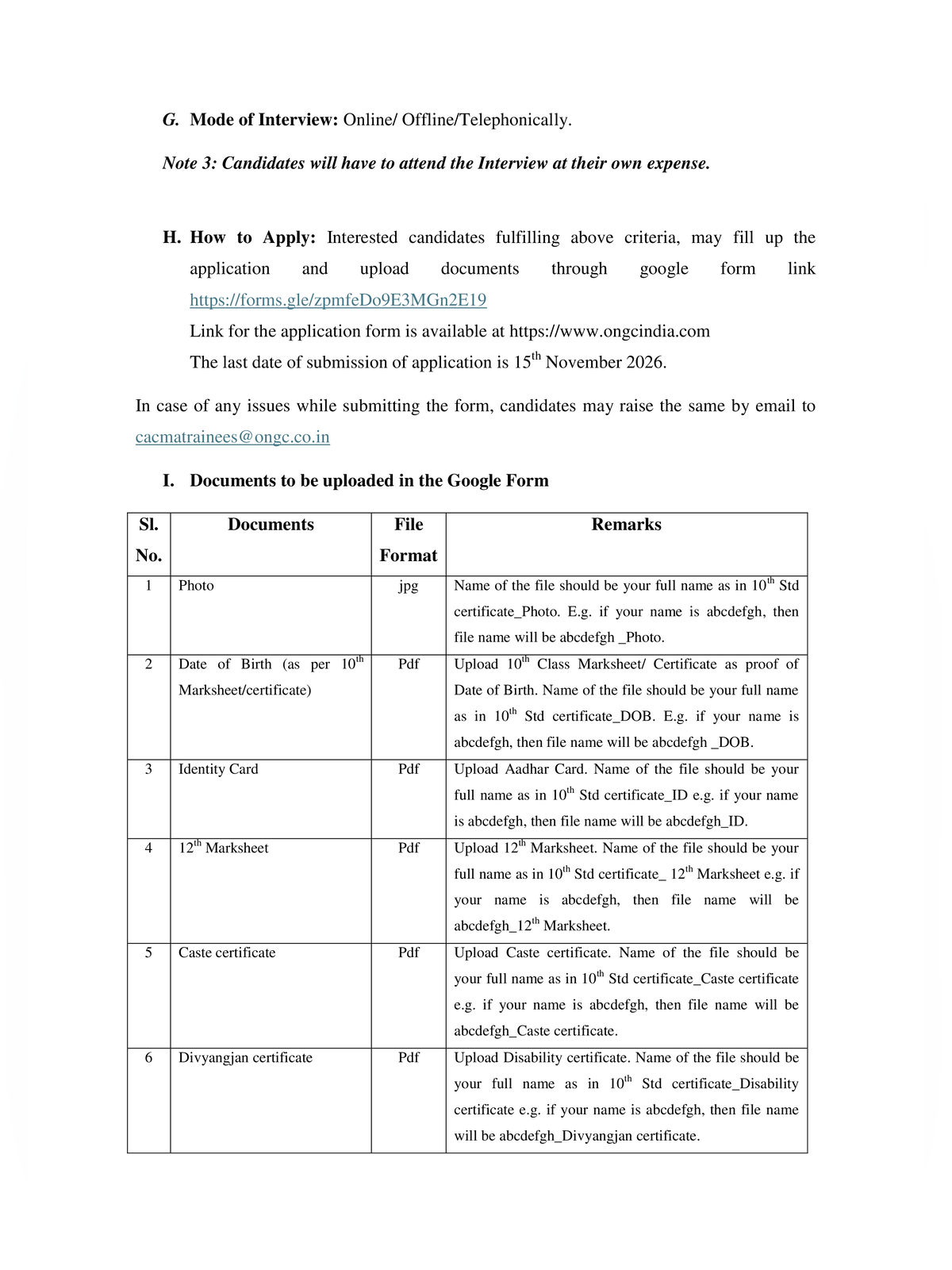 ONGC Industrial Trainee Recruitment 2026 Notification page 3