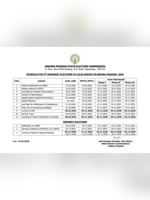 AP Local Body Elections 2026 Notification 