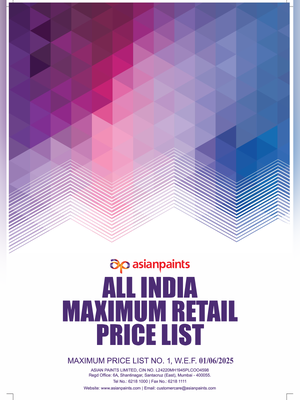 Asain Paints Price List 2026 English