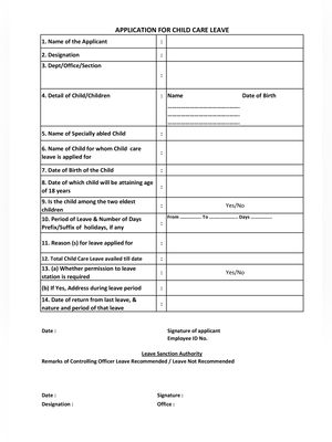 CCL Form