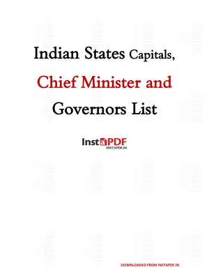 All States CM and Governor List 