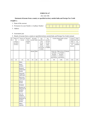 Form 67 Income Tax 