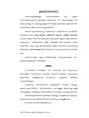 Fundamental Rights Malayalam