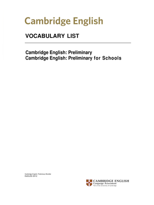 IELTS Vocabulary Words List English