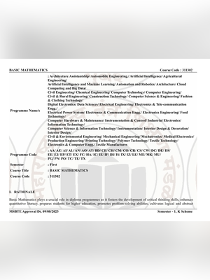 MSBTE K Scheme Syllabus 