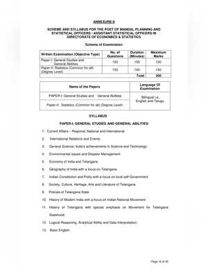 TSPSC ASO Syllabus 2026 