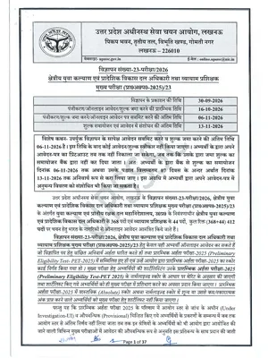 UPSSSC Youth Welfare Officer Recruitment 2026 – Released Notification English