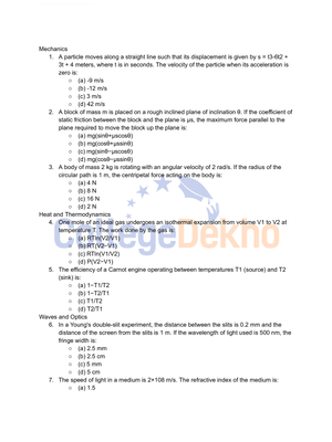 VITEEE Mock Test Papers