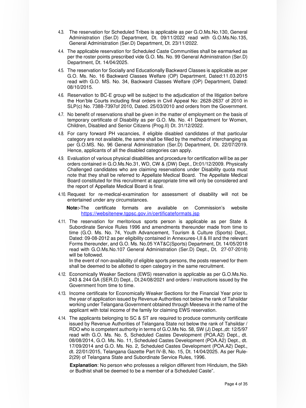 Telangana ASO Recruitment 2026 Notification page 4