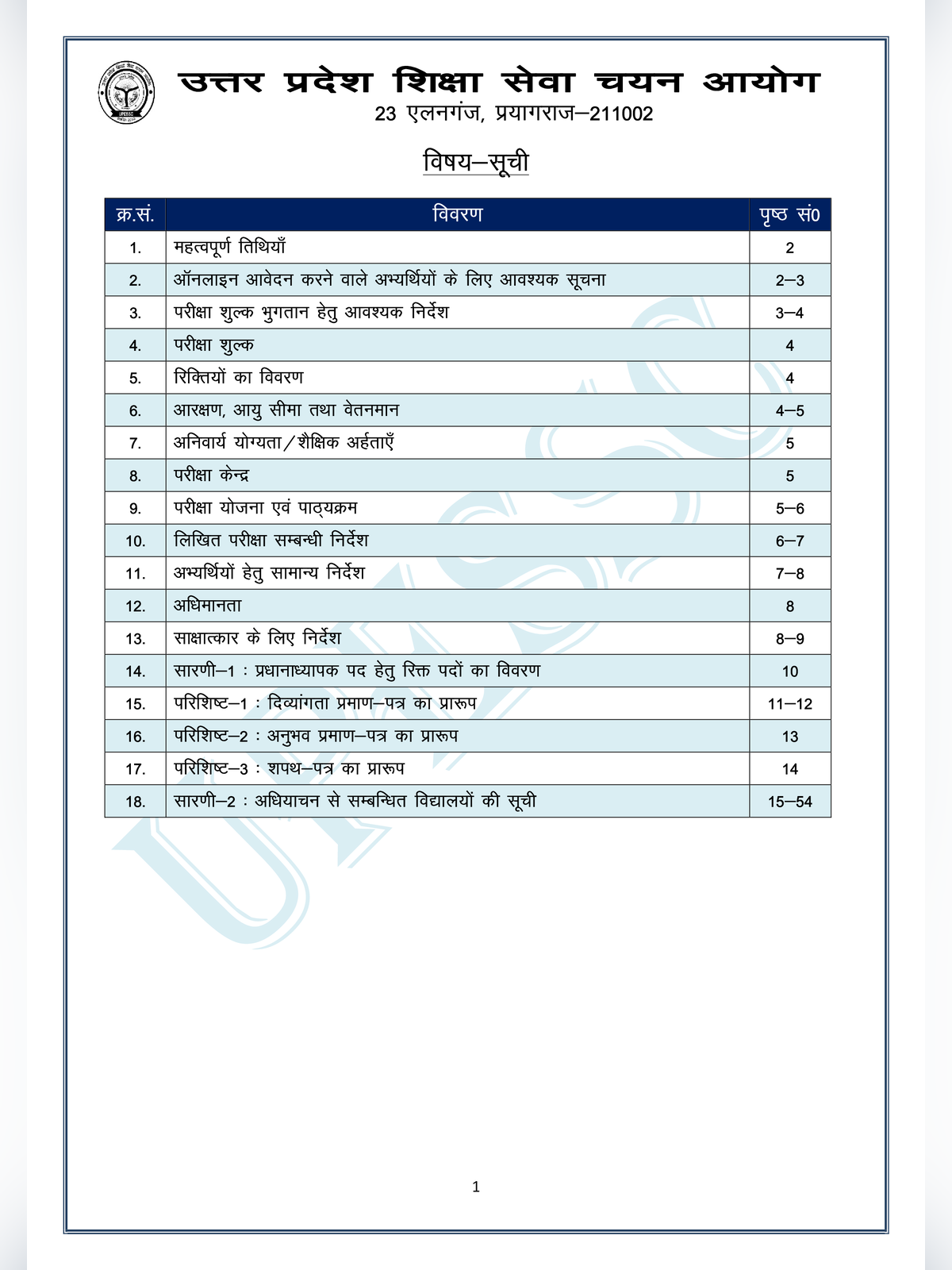 UP Headmaster Recruitment 2026 Notification page 2