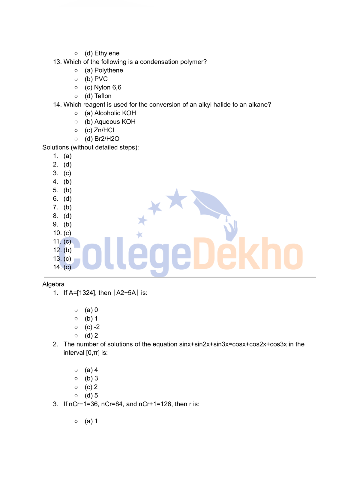 VITEEE Mock Test Papers page 5