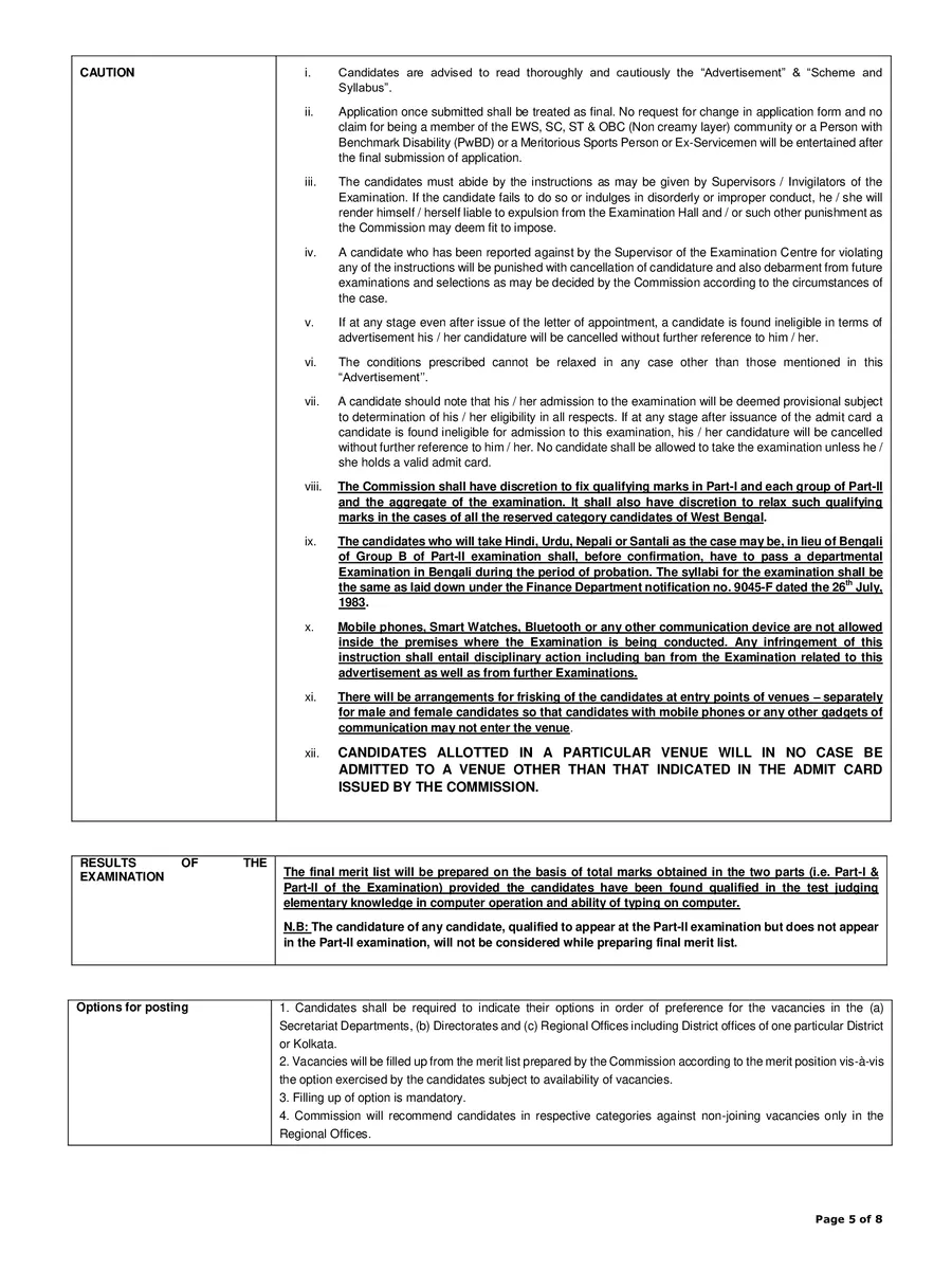 WBPSC Clerkship Notification 2026 page 5