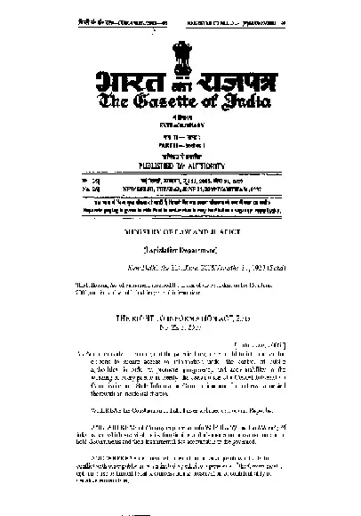 Right to Information Act (RTI)- 2005
