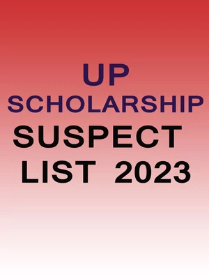 UP Scholarship Suspect List 2023 