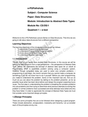 Abstract Data Types Tutorial