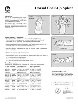 Dorsal Cock Up Splint