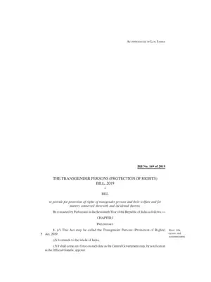 Transgender Persons (Protection of Rights) Bill 2019