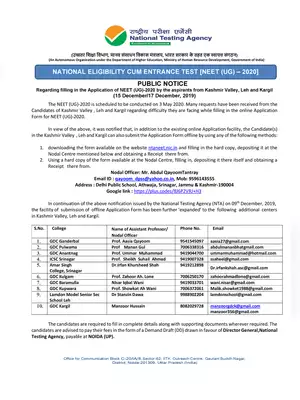 Application Form NEET (UG) 2020