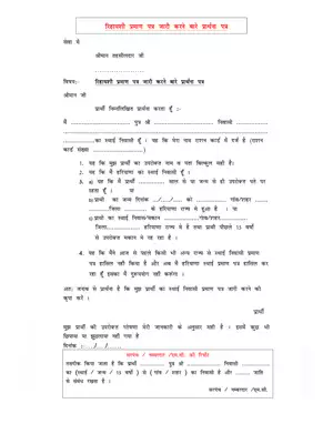 Haryana Domicile Certificate Application Form 2025