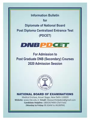 Information Bulletin Diplomate of National Board (PDCET)