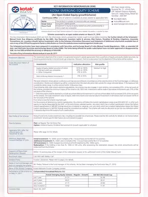 Kotak Emerging Equity Scheme