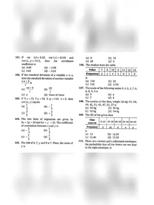 NATA Mathematics Question Paper