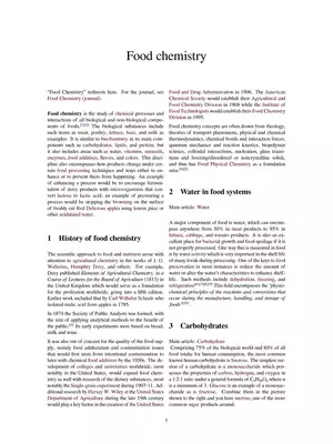 Food Chemistry