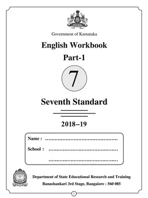 Karnataka Class 7 English Work Book Part 1