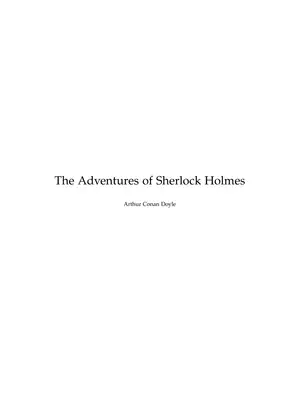 The Adventures of Sherlock Holmes