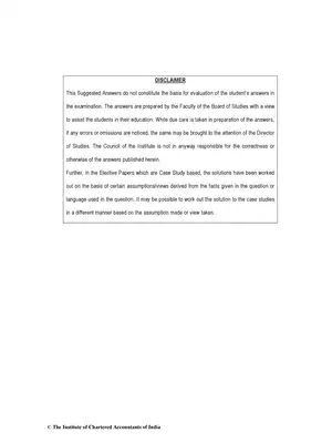 CA Final (New) Economic Laws Question Paper Nov 2019