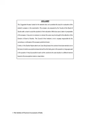 CA Final (New) Financial Services and Capital Markets Question Paper Nov 2018