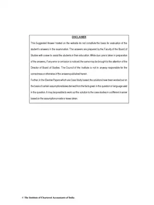 CA Final (New) Risk Management Question Paper Nov 2018