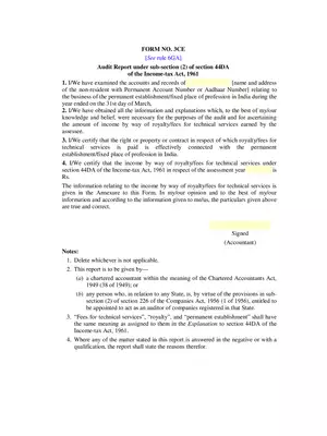 Form 3CE Rule 6GA