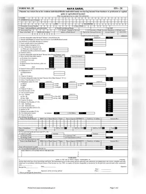 Naya Saral Form No 2E