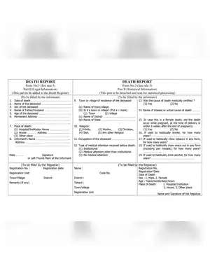 Odisha Death Report Form3