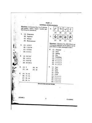 SSC Model Question Paper