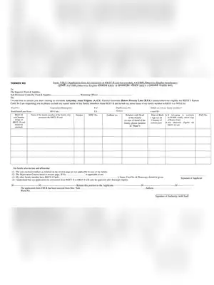 West Bengal Conversion of RKSY-II Card Form (VIII-U)