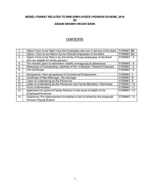 Assam Gramin Vikash Bank Employees Pension Scheme Form